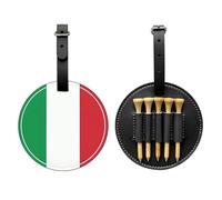 WBQLSL Bolsa de almacenamiento para camisetas de golf con diseño de bandera de Italia, diseño ligero para un almacenamiento rápido de la camiseta