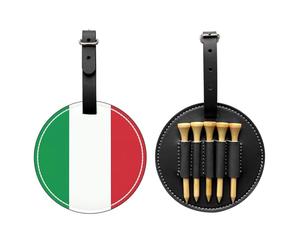 WBQLSL Bolsa de almacenamiento para camisetas de golf con diseño de bandera de Italia, diseño ligero para un almacenamiento rápido de la camiseta
