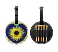 WBQLSL Bolsa de almacenamiento para camisetas de golf con diseño de corazón y sol, diseño ligero para un almacenamiento rápido de camisetas