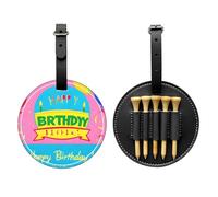 WBQLSL Bolsa de almacenamiento para camisetas de golf con diseño de globo de feliz cumpleaños, diseño ligero para un almacenamiento rápido de camisetas
