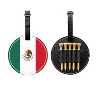 WBQLSL Bolsa de almacenamiento para camisetas de golf con estampado de bandera de México, diseño ligero para un almacenamiento rápido de la camiseta