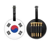WBQLSL Bolsa de almacenamiento para camisetas de golf con estampado de la bandera de la República de Corea, diseño ligero para un almacenamiento rápido de camisetas