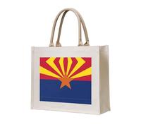 WBQLSL Bolsa de playa con estampado de bandera de Arizona, perfecta para la playa, picnics, viajes y ocio junto a la piscina