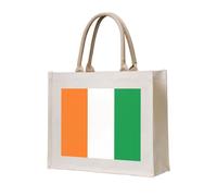 WBQLSL Bolsa de playa con estampado de bandera de Costa de Marfil, perfecta para la playa, picnics, viajes y ocio junto a la piscina