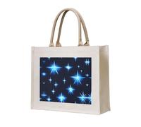 WBQLSL Bolsa de playa con estampado de estrellas azules de dibujos animados, perfecta para la playa, picnics, viajes y ocio junto a la piscina