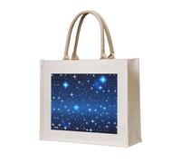 WBQLSL Bolsa de playa con patrón de estrellas azules, perfecta para la playa, picnics, viajes y ocio junto a la piscina
