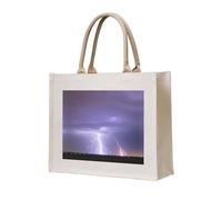 WBQLSL Bolsa de playa con patrón de tormenta rayo, perfecta para la playa, picnics, viajes y ocio junto a la piscina