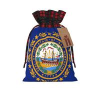 WBQLSL Bolsa de regalo con estampado de bandera de New Hampshire, 8.3 x 11.8 pulgadas, bolsa de regalo para decoración de fiestas, dulces y aperitivos