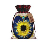 WBQLSL Bolsa de regalo con estampado de corazón y sol de dibujos animados, 8.3 x 11.8 pulgadas, bolsa de almacenamiento de dulces