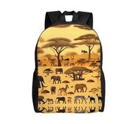 WBQLSL Bolsa de viaje casual con estampado de animales africanos de pastizales - Bolsa de gimnasio portátil para viajes de trabajo, fitness, deportes, viajes