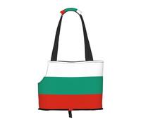 WBQLSL Bolsa de viaje para mascotas con estampado de bandera búlgara, bolsa de hombro pequeña para coches y personas
