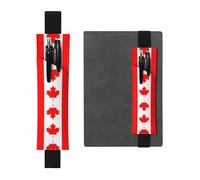 WBQLSL Bolsa elástica para bolígrafos con diseño de bandera canadiense, adecuada para regalos de cumpleaños de niñas, día del profesor, temporada de graduación, caja de regalo íntima