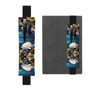 WBQLSL Bolsa elástica para bolígrafos con patrón de pez blanco y dorado, adecuada para regalos de cumpleaños de niñas, día del profesor, temporada de graduación, caja de regalo íntima