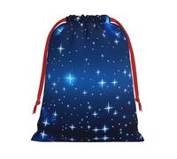 WBQLSL Bolsas de regalo estampadas con patrón de estrellas azules, perfectas para bodas, Navidad, cumpleaños y aniversarios (S-L)