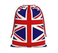 WBQLSL Bolsas de regalo impresas con la bandera del Reino Unido, perfectas para bodas, Navidad, cumpleaños y aniversarios (S-L)