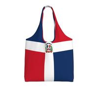 WBQLSL Bolso de lona para mujer con estampado de República Dominicana, bolso de hombro casual + bolso de mano de diseño de doble propósit