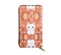 WBQLSL Bolso de mano pequeño de piel con calcomanías de animales, cartera de 7.5 x 4.1 pulgadas