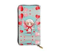 WBQLSL Bonita cartera de cuero con cremallera para niño, bolsa de mano de 7.5 x 4.1 pulgadas de largo, múltiples compartimentos y gran capacidad, un buen regalo para amigos