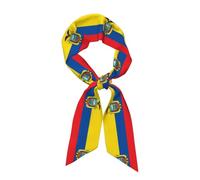 WBQLSL Bufanda de mujer estampada con la bandera de Ecuador, bufanda de cuello de moda, un accesorio elegante para viajes de negocios y citas