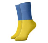WBQLSL Calcetines casuales con patrones de bandera de Ucrania a media pantorrilla, cálidos, cómodos, transpirables, agradables al tacto, versátiles para salidas