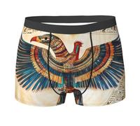 WBQLSL Calzoncillos tipo bóxer para hombre con estampado extraño, de secado rápido, transpirables y cómodos para el uso diario, Negro, Large