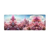 WBQLSL Candy and Magic - Alfombrilla para mouse y teclado (11.8 x 31.5 pulgadas), perfecta para juegos y oficina