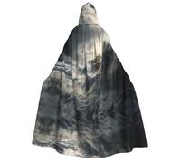 WBQLSL Capa con capucha para adultos Big Waves adecuada para juegos de rol y fiestas temáticas