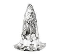 WBQLSL Capa de mago S con estampado de animales mitológicos, adecuada para adultos y adolescentes, gama de tallas completas S, M, L