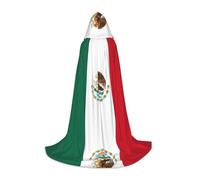 WBQLSL Capa de mago S con estampado de bandera de México, adecuada para adultos y adolescentes, gama de tallas completas S, M, L