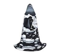 WBQLSL Capa estampada de Seals on Ice M | Con capucha | Disfraz de cosplay | Accesorios de fiesta de Halloween | S/M/L