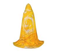 WBQLSL Capa mediana con capucha estampada de remolino de color, disfraz, disfraz de adolescente, decoración de fiesta, tallas S/M/L