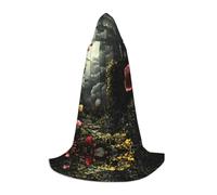 WBQLSL Capa mediana estampada de The Venus Flytrap Waits para cosplay, disfraz, accesorio esencial para fiestas, tallas S/M/L (unisex)