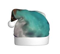 WBQLSL Caribbean Islands - Sombrero decorativo para adultos, 15.7 pulgadas de alto, unisex, Año Nuevo, sombrero de Papá Noel, sombrero de Papá Noel, fiesta de Navidad y Año Nuevo