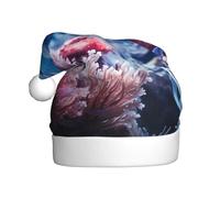 WBQLSL Coral - Sombrero decorativo para adultos, 15.7 pulgadas de alto, unisex, sombrero de Papá Noel, sombrero de Papá Noel de felpa, fiesta de Año Nuevo