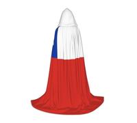 WBQLSL Disfraz de Halloween, capa de mago M impresa con la bandera de Chile, adecuado para adultos y adolescentes, tallas S, M, L disponibles