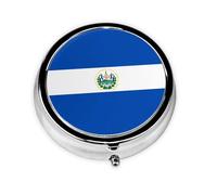 WBQLSL El Salvador - Mini botiquín con tres compartimentos, pequeño y redondo, portátil