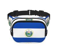 WBQLSL El Salvador - Riñonera elegante con estampado, bolsa deportiva de viaje ligera, impermeable y resistente al desgaste