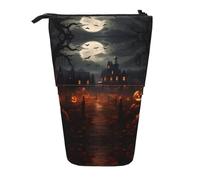 WBQLSL Estuche retráctil impreso de All Hallows' Eve, perfecto para maquillaje, papelería o monedero.