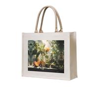 WBQLSL Fancy - Bolsa de lona estampada | Bolsa de almacenamiento ligera perfecta para la playa, picnics y compras diarias