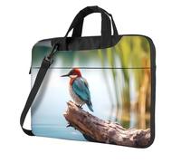 WBQLSL Fat Lagoon Bird Printing - Bolso cruzado y maletín para laptop, fácil de llevar para viajes de negocios y trabajo, Black, 14 inch