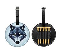 WBQLSL Fierce Wolf Head - Bolsa de almacenamiento para camisetas de golf, diseño ligero para un almacenamiento rápido de camisetas