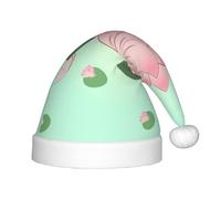 WBQLSL Flores de loto esperando a florecer sombreros de Navidad para niños, eventos de Navidad, actuaciones de escenario, escena de fiesta, Año Nuevo, sombreros de moda para niños