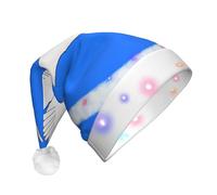 WBQLSL Flying White Goose - Sombrero de Navidad iluminado de tres etapas para adultos, sombrero de Navidad unisex con luz LED de Año Nuevo, regalo de fiesta de Navidad