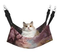 WBQLSL Four-Moon Day on Earth - Hamaca colgante mediana con diseño de jaula para gatos, hurones, cachorros, conejos, animales pequeños