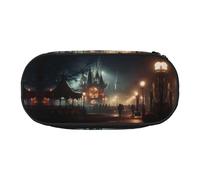 WBQLSL Ghost Town Mania - Estuche de lápices de gran capacidad, divisor multicapa, bolsa de papelería unisex