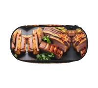 WBQLSL Golden Roast - Estuche para lápices de gran capacidad, bolsa de almacenamiento de papelería de varias capas, suministros de oficina de aprendizaje unisex