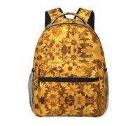 WBQLSL Golden Sunflowers - Mochila casual para laptop, para viajes, senderismo, negocios, camping, gimnasio