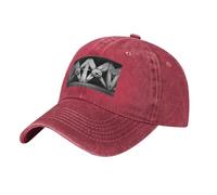 WBQLSL Gorra de béisbol informal de arquitectura en blanco y negro, gorra de golf transpirable de secado rápido, visera solar, rosso, Talla única