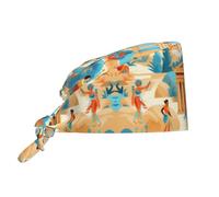 WBQLSL Gorra de trabajo estampada Life of The Ancients - Cambia fácilmente entre la cocina, el gimnasio y la natación. Negro