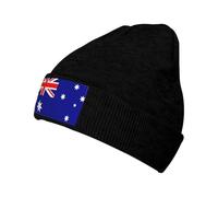 WBQLSL Gorro de esquí con la bandera de Australia. Perfecto para ciclismo, camping y correr. Se mantiene cómodo incluso después de un uso prolongado. Negro